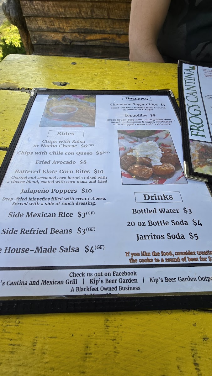 Menu Frog's Cantina-5